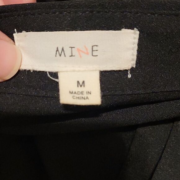 Mine black button up Blouse with cut out back - Picture 4 of 5